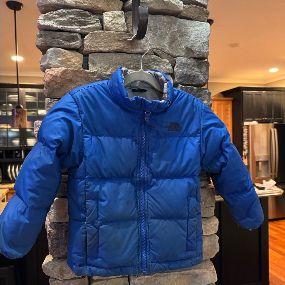 The North Face Kids Blue Puffer Jacket